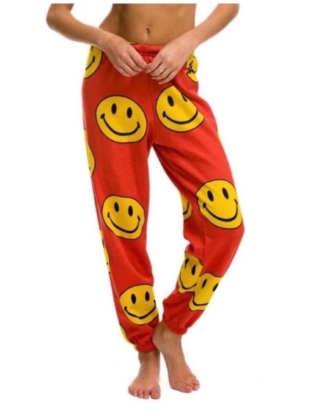 Aviator nation smiley face sweatpant